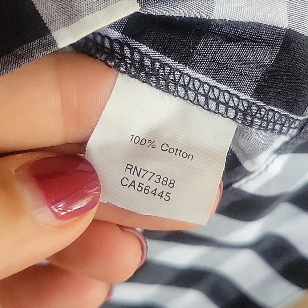 J. Crew Factory Size XSmall Black and White Gingham Dress - Picture 4 of 5